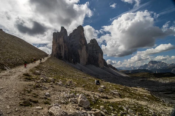 Sendero Montaña Tre Cime Lavaredo Dolomitas Italia —  Fotos de Stock