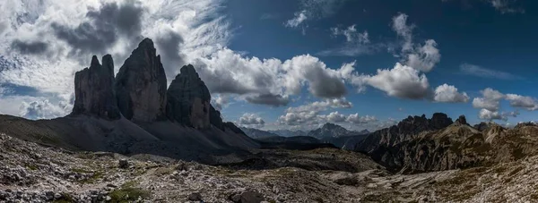 Trilha Montanha Tre Cime Lavaredo Dolomites Italy — Fotografia de Stock