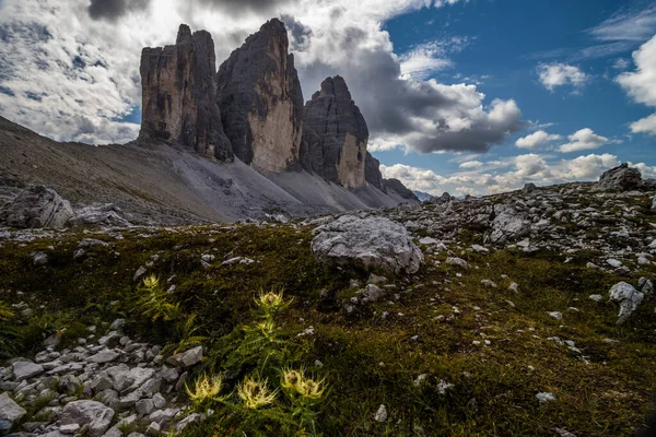 Sentiero Montagna Tre Cime Lavaredo Nelle Dolomiti — Foto Stock