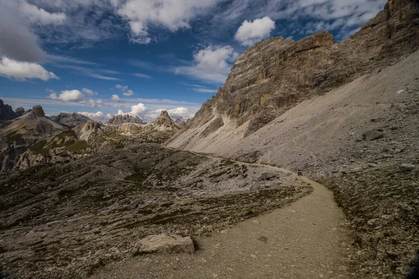 Szlak Górski Tre Cime Lavaredo Dolomitach — Zdjęcie stockowe
