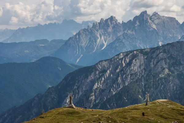 Trilha Montanha Tre Cime Lavaredo Dolomites — Fotografia de Stock