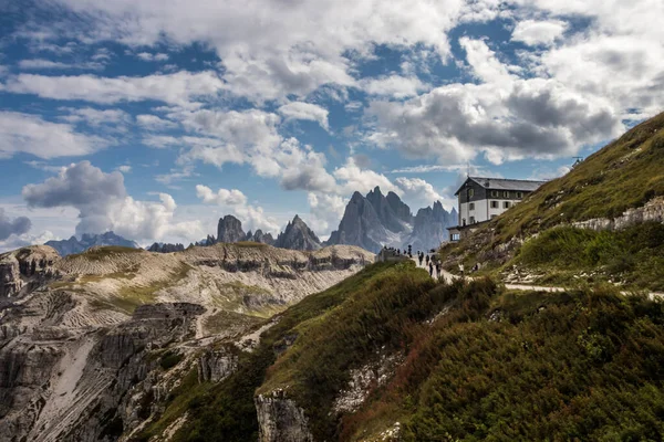 Bergsled Tre Cime Lavaredo Dolomiterna — Stockfoto