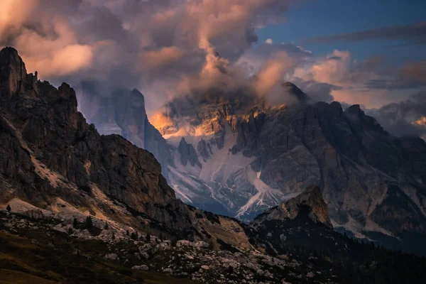 Celah Gunung Giau Dalam Dolomites — Stok Foto