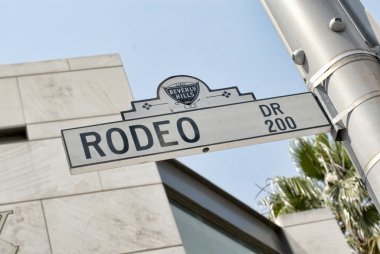 Rodeo drive işareti beverly hills