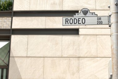 Rodeo drive işareti beverly hills