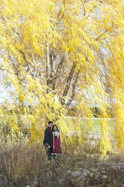 Happy Young Indian Couple Posing — Stock Photo, Image