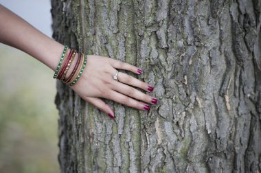 Hintli kadın nişan el