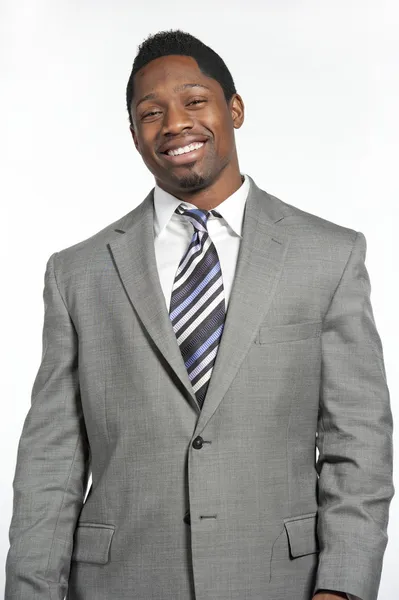 African American Male In Suit — Stock Photo, Image