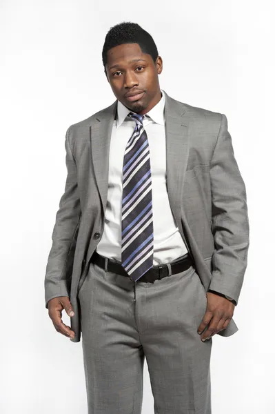 African American Male In Suit — Stock Photo, Image