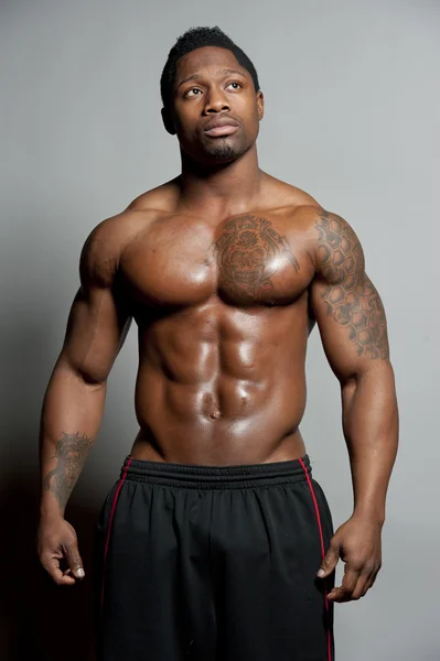 African American Body Builder — Stock Image African American Body Builder Stock Picture