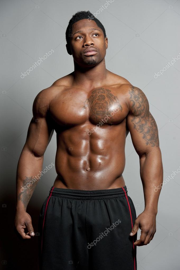 African American Body Builder Stock Photo by ©eugenef 50552903