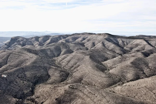 ヘリコプターから乾燥した砂漠. — ストック写真
