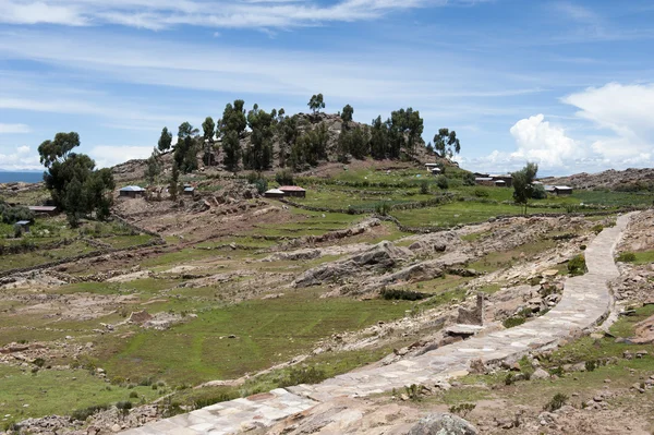 View of Taquile island — Stock Photo, Image