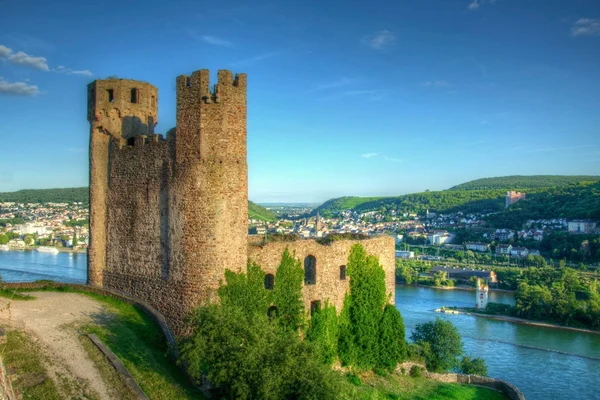 burg (kale) Ehrenfels, ruedelsheim, Hessen, Almanya