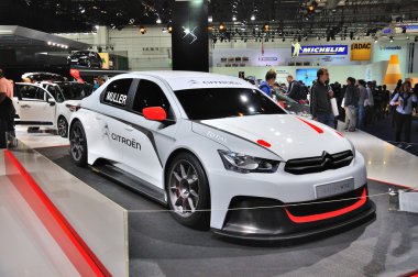 Frankfurt - Eylül 14: Citroen C-Elysee Wtcc dünya pr olarak sunulan