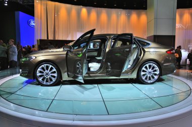 Frankfurt - Eylül 14: Ford Mondeo Vignale dünya prem sunulan