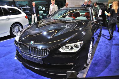 Frankfurt - Eylül 14: Bmw Alpina B6 Bi-Turbo Coupe w sunulan