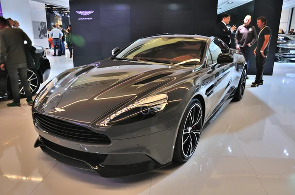 FRANKFURT - SEPT 14: Aston Martin Vanquish Coupe presented as wo — Stock Photo, Image