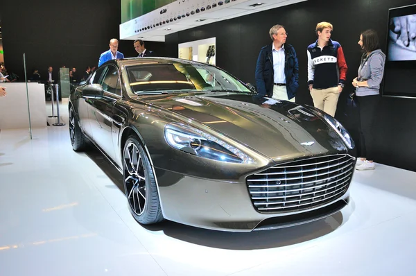 FRANKFURT - SEPT 14: Aston Martin Rapide S presented as world pr — Stock Photo, Image