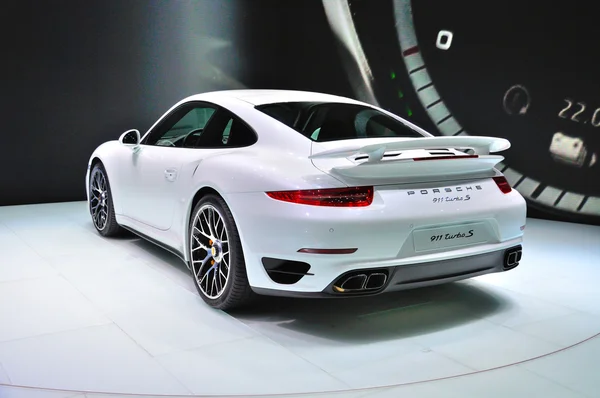 FRANKFURT - SEPT 14: Porsche 911 Turbo S presented as world prem — Stock Photo, Image