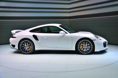 Frankfurt - Eylül 14: Porsche 911 Turbo S dünya prem sunulan