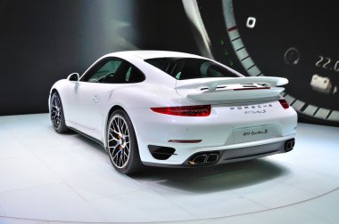 Frankfurt - Eylül 14: Porsche 911 Turbo S dünya prem sunulan