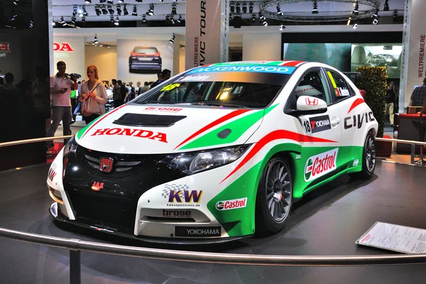 Frankfurt - Eylül 14: Honda Civic dünya prömiyeri sunulan Wtcc — Stok fotoğraf
