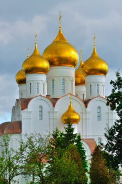varsayım Katedrali ile altın kubbeler, yaroslavl, Rusya Federasyonu