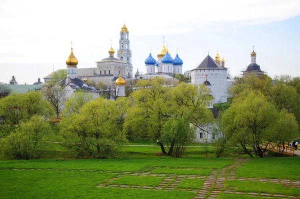 Lavra (Trinity Sergiev Monastery) front view, Sergiev Posad, Mos — Stock Photo, Image
