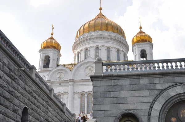 De kathedraal van de Verlosser (hram christa spasitelya), Moskou, Stockfoto
