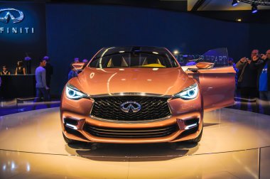 Frankfurt - Eylül 21: inifinity q50 dünya prömiyeri sunulan bir