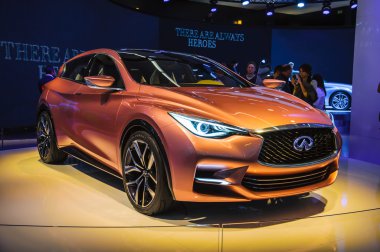 Frankfurt - Eylül 21: inifinity q50 dünya prömiyeri sunulan bir