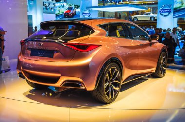 Frankfurt - Eylül 21: inifinity q50 dünya prömiyeri sunulan bir