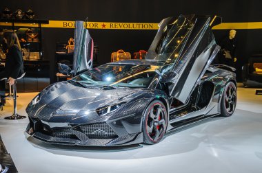 Frankfurt - Eylül 21: lamborghini aventador carbonado mansory tarafından