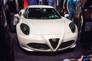 Frankfurt - Eylül 21: alfa romeo 4 c dünya prömiyeri sunulan bir