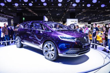 Frankfurt - Eylül 21: renault initiale paris konsept otomobil presente