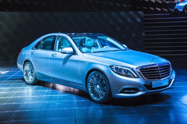 Frankfurt - Eylül 21: mercedes-benz s-class coupe wo sunulan