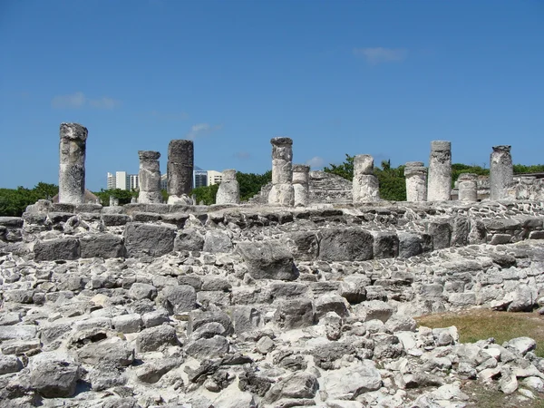 "El Rey" archaeological zone in Cancun, Mexico — Stock Photo, Image