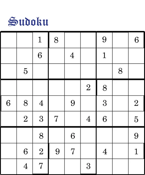 Sudoku — Image vectorielle