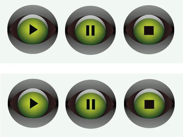 Botones de control — Archivo Imágenes Vectoriales