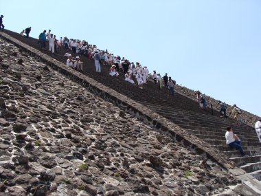Pyramid of the Sun in Teotihuacan clipart