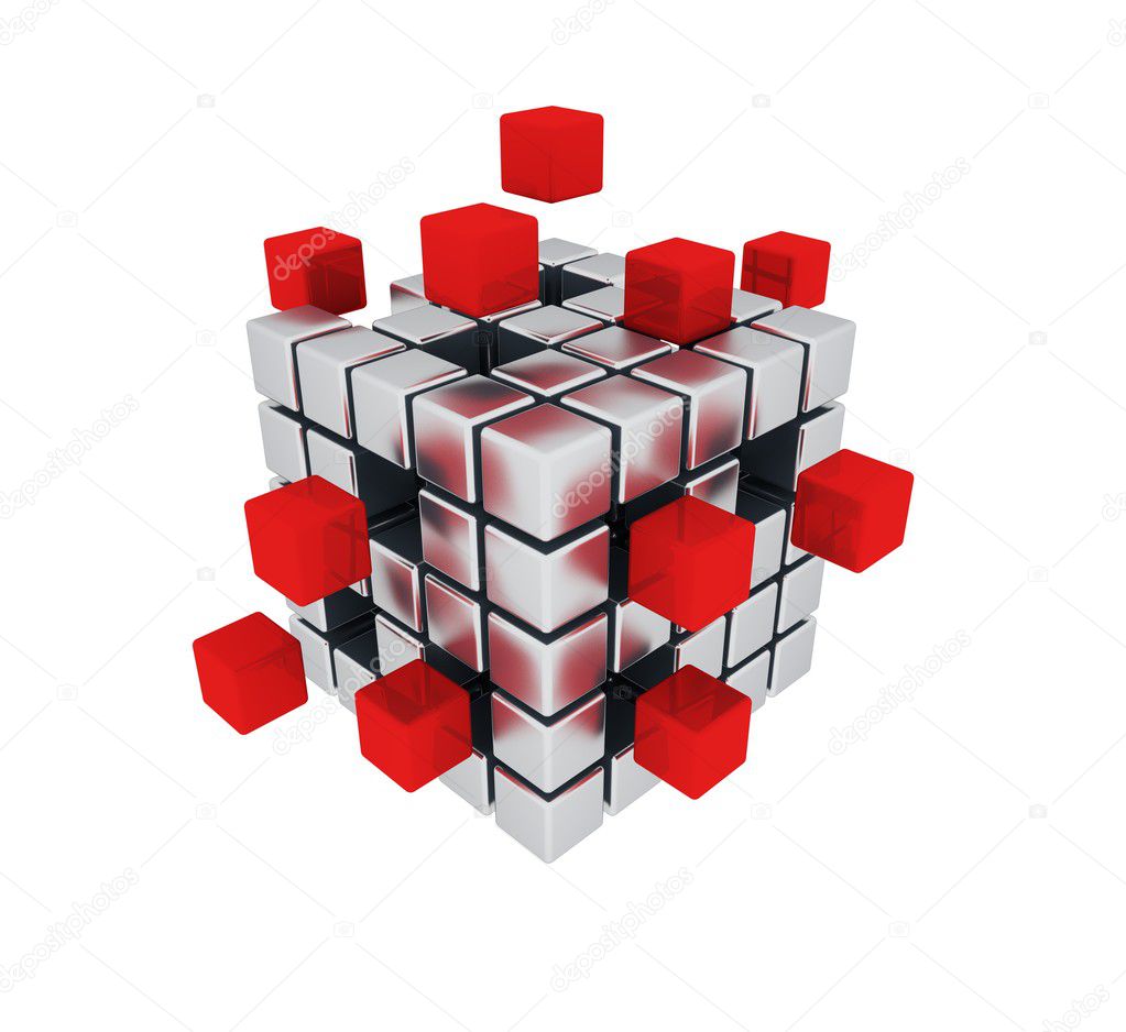 Business Teamwork Cube