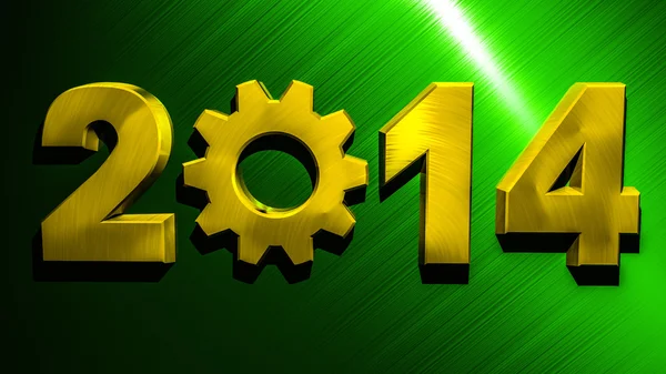 2014 industrie jaar — Stockfoto