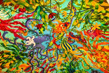 Dubai, Birleşik Arap Emirlikleri - 23 Aralık: iç 5 yıldızlı otel Atlantis palm jumeirah de dubai, 23 Aralık 2013 itibariyle insan yapımı Adası Birleşik Arap Emirlikleri.