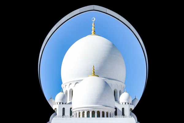 Bella moschea bianca dello sceicco Zayed ad Abu Dhabi, Emirati Arabi Uniti — Foto Stock