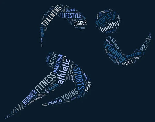 Спортивная пиктограмма на синем фоне Стоковое Фото