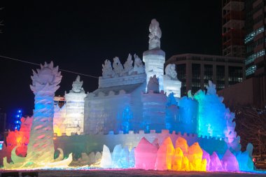 buz prensesi beyaz kanatları, sapporo kar Festivali, arazi
