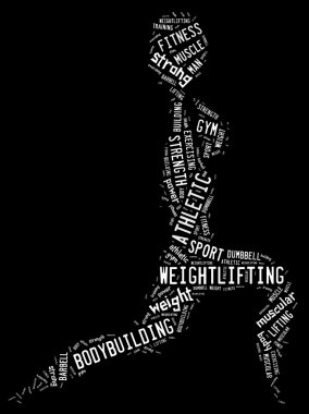 weighlifting piktogram beyaz ifadelere ile