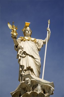 Viyana - athena çeşme sabah ışığında ayrıntı formu