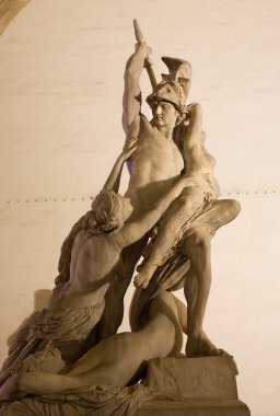florece - neoptolemus tutan polyxena pio fedi tarafından sundurma dei lanzi, florence, İtalya